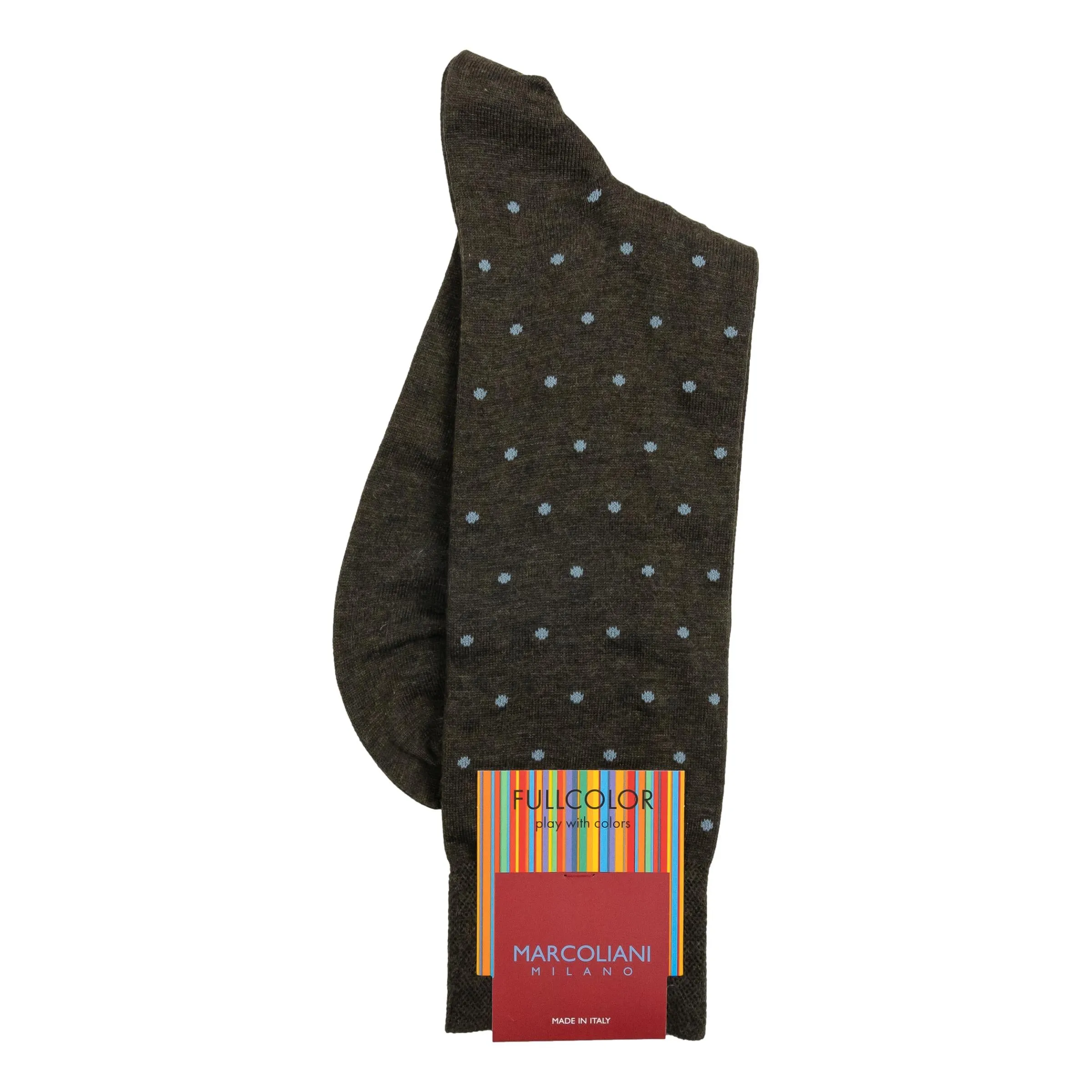 Pima Cotton Polka Dot Mid-Calf Dress Socks sold by The Andover Shop product image thumbnail 4