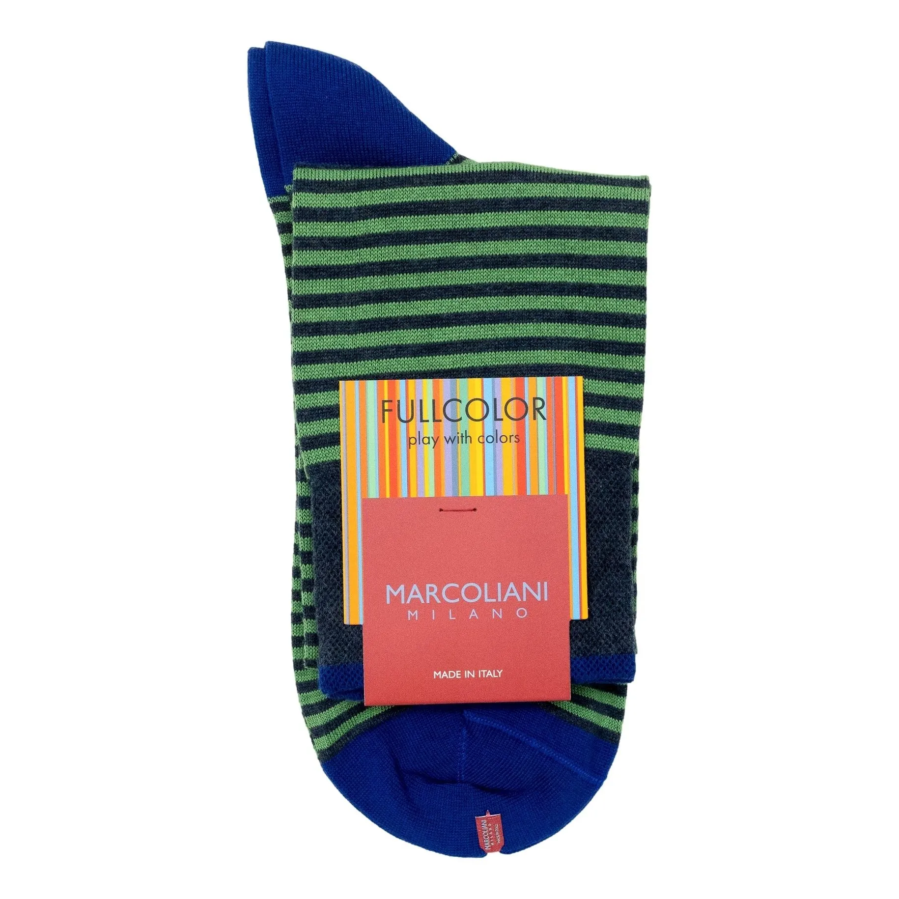 Pima Cotton Palio Stripe Over the Calf Dress Socks sold by The Andover Shop product image thumbnail 4