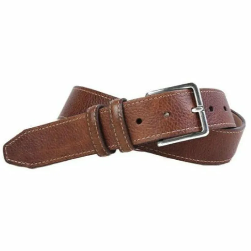 Montgomery Pebble Grain Leather Belt sold by The Andover Shop