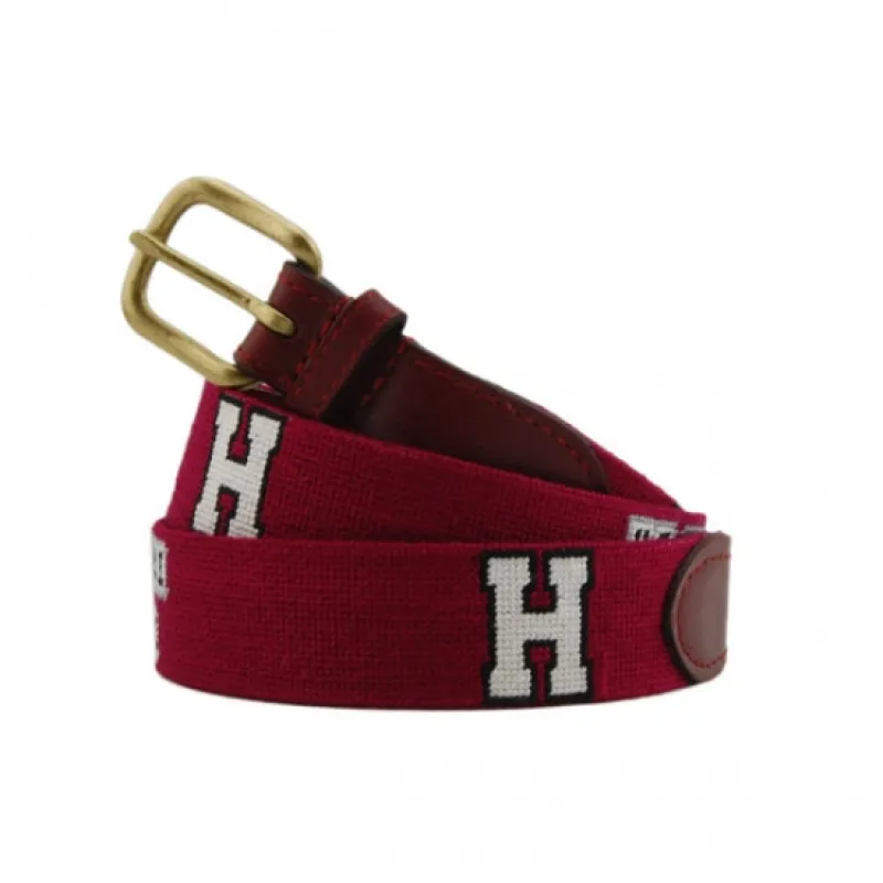 Harvard Needlepoint Belt sold by The Andover Shop