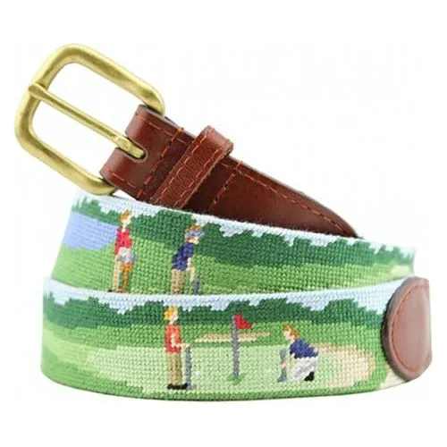 Back Nine Golf Needlepoint Belt sold by The Andover Shop