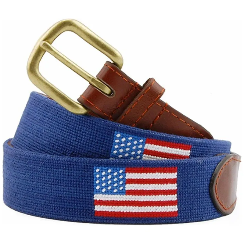 American Flag Needlepoint Belt sold by The Andover Shop