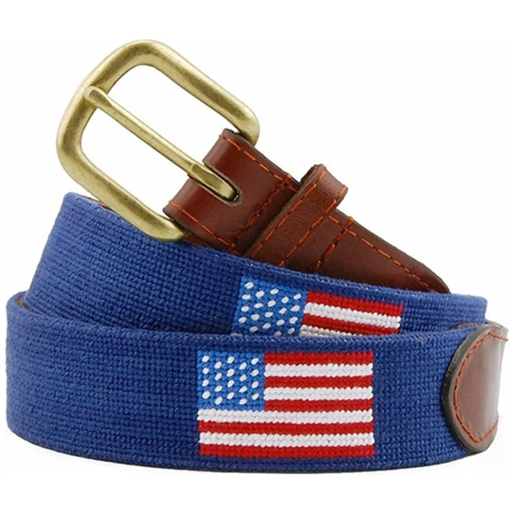 American Flag Needlepoint Belt sold by The Andover Shop