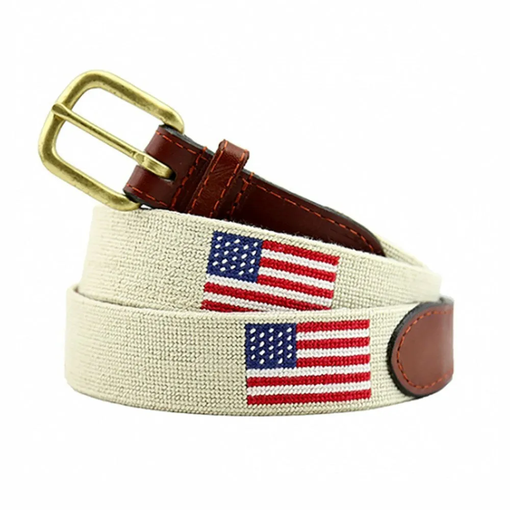 American Flag Needlepoint Belt sold by The Andover Shop product image thumbnail 2