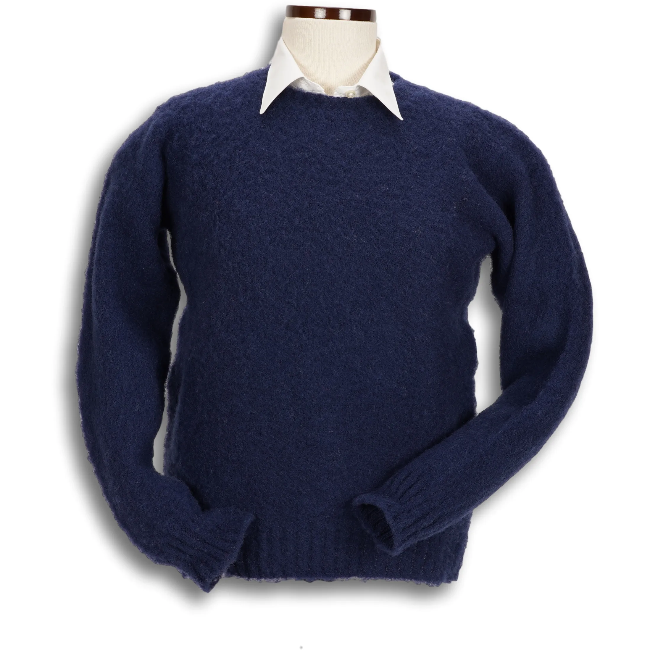 Ladies Brushed Shetland Crew Neck Sweater sold by The Andover Shop