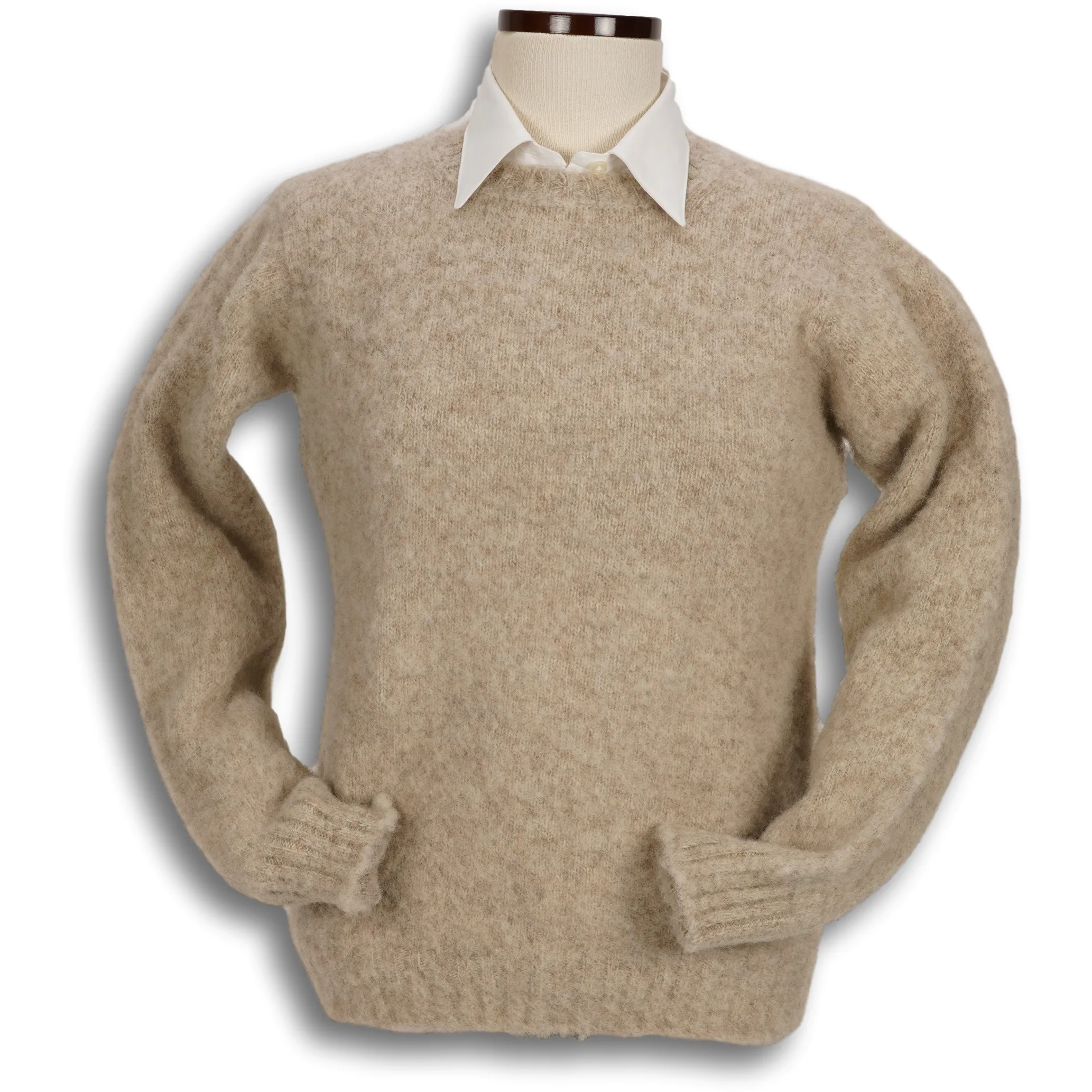 Ladies Brushed Shetland Crew Neck Sweater sold by The Andover Shop product image thumbnail 3