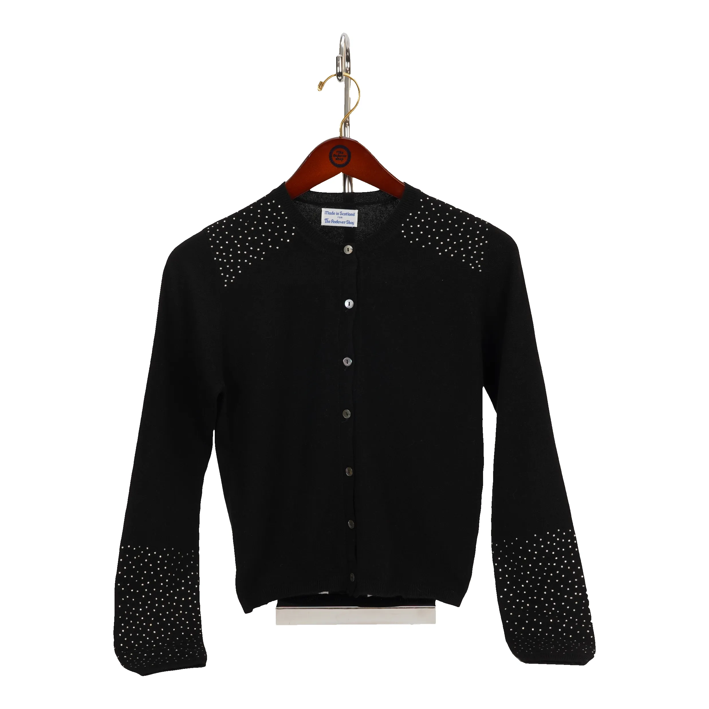 Cashmere Cardigan with Swarovski Crystals sold by The Andover Shop