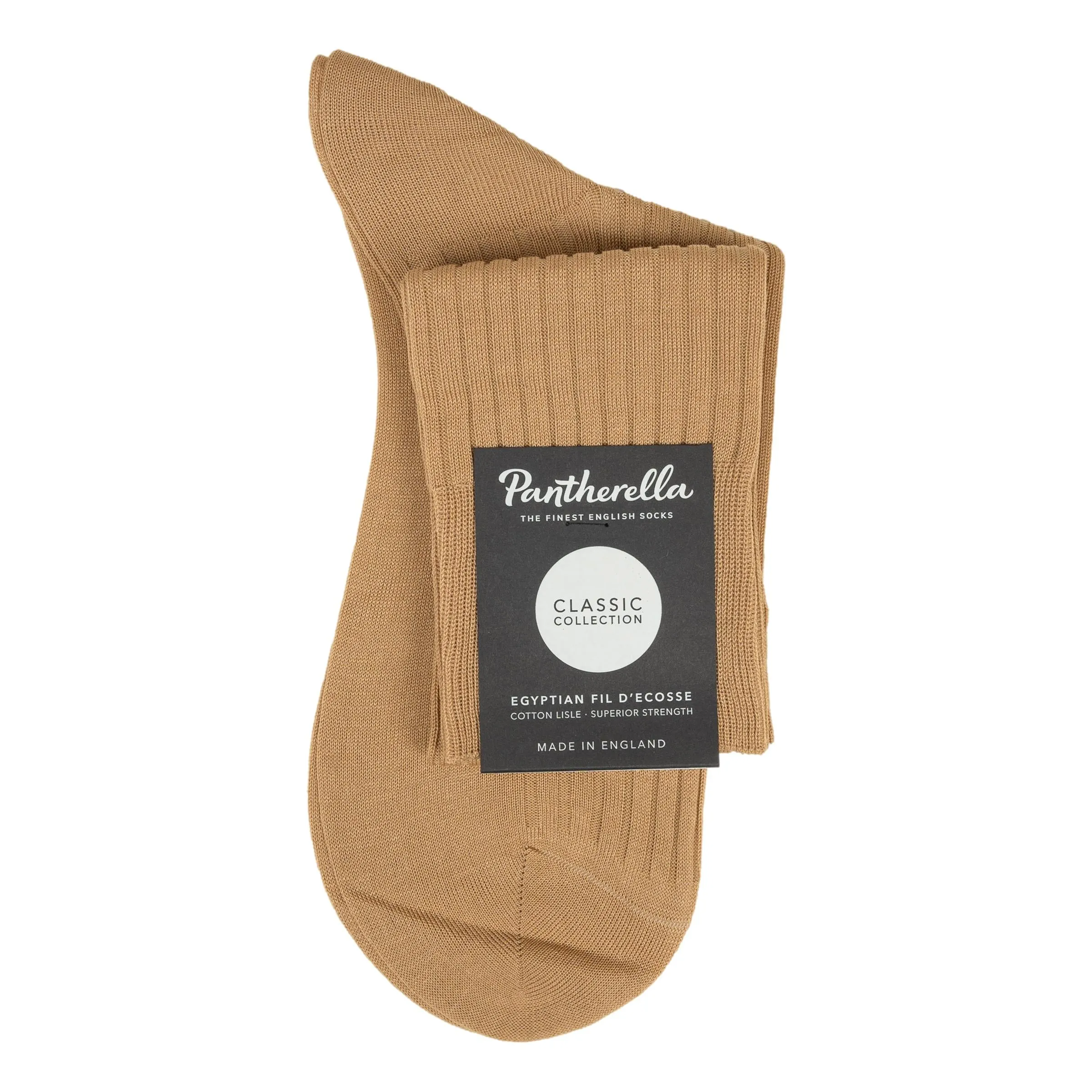 Danvers 5x3 Rib Cotton Lisle Over the Calf Dress Socks sold by The Andover Shop product image thumbnail 2
