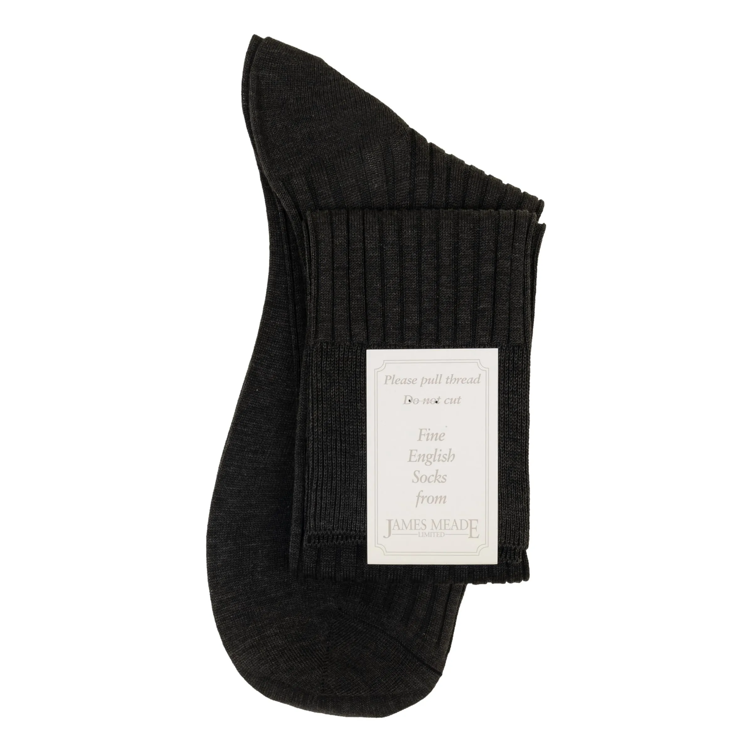 Danvers 5x3 Rib Cotton Lisle Over the Calf Dress Socks sold by The Andover Shop product image thumbnail 4