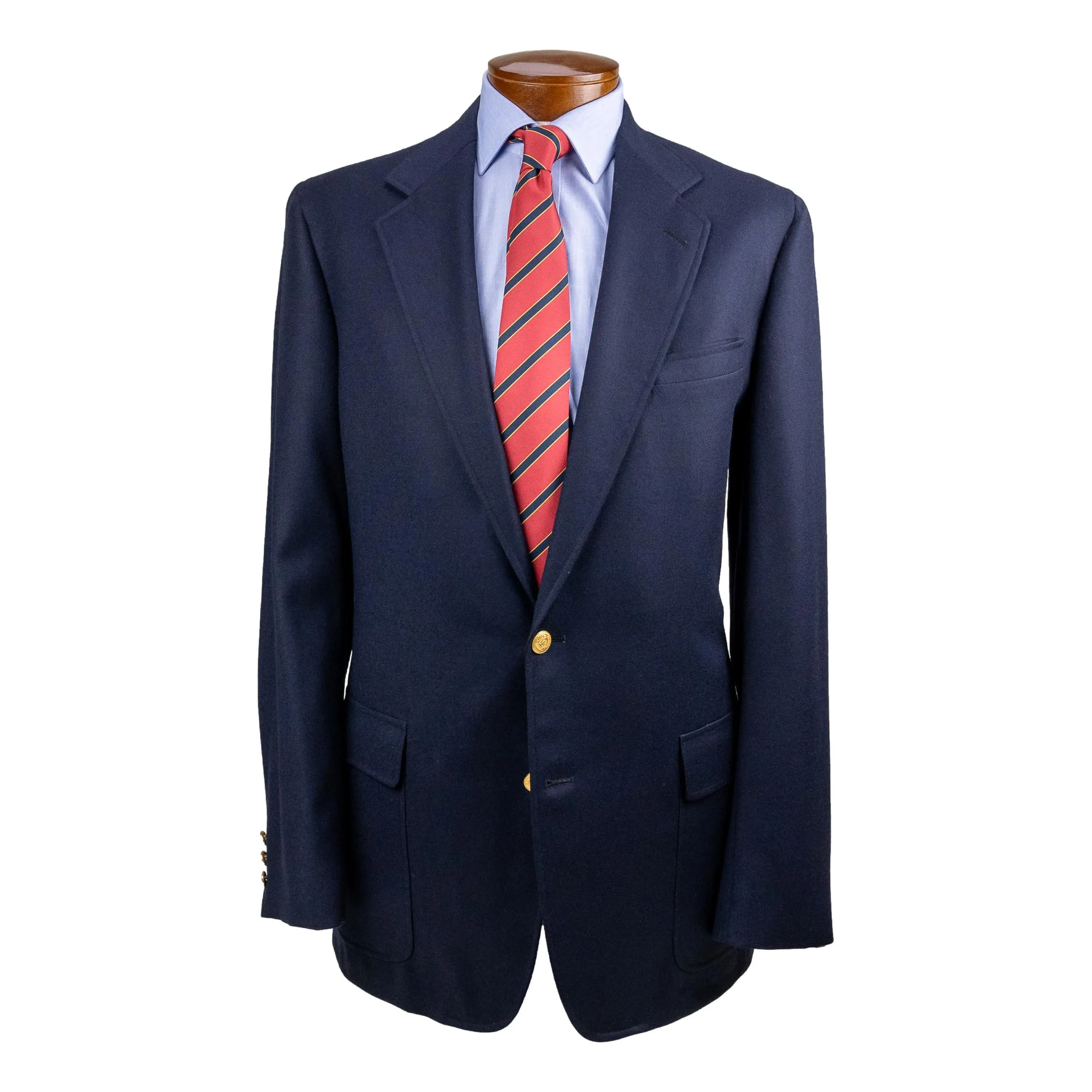 Dark Navy Wool Flannel Blazer (42XL) sold by The Andover Shop