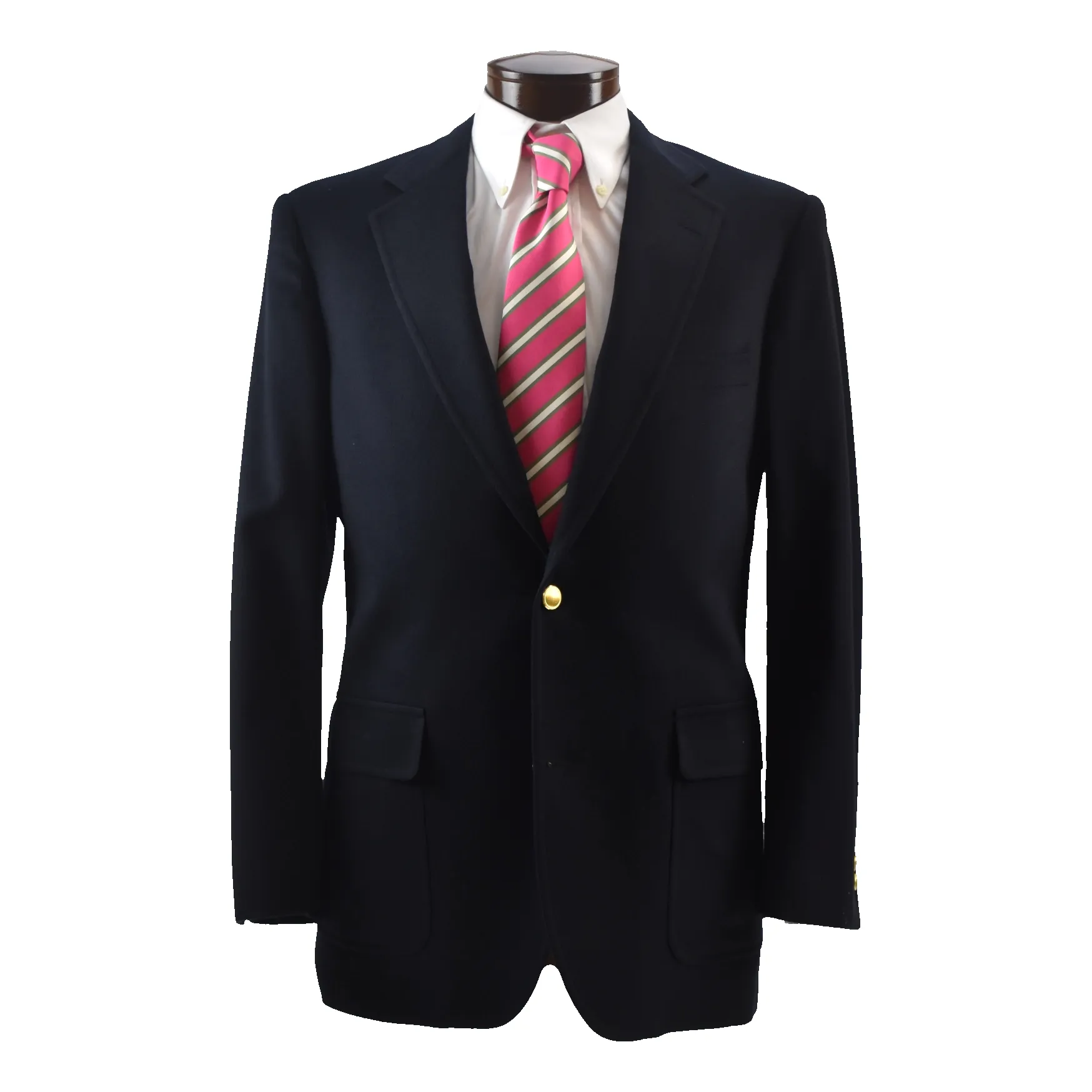 Andover Dark Navy Flannel Blazer (40L) sold by The Andover Shop