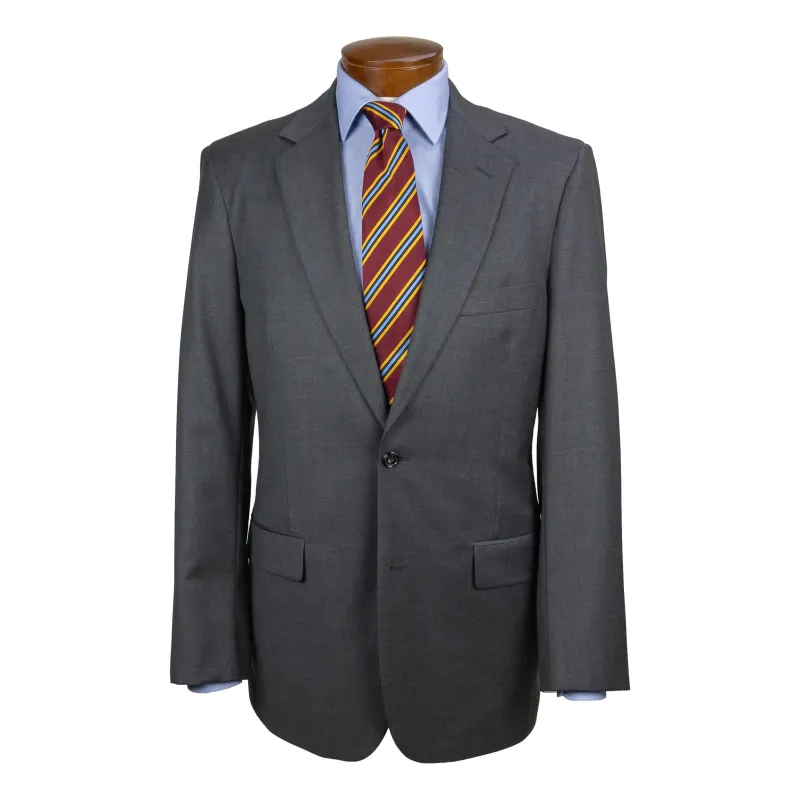 Traditional Andover Fit Super 120's Grey Suit Jacket sold by The Andover Shop