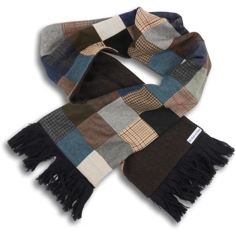 100% Cashmere Patchwork Scarf made by The Andover Shop