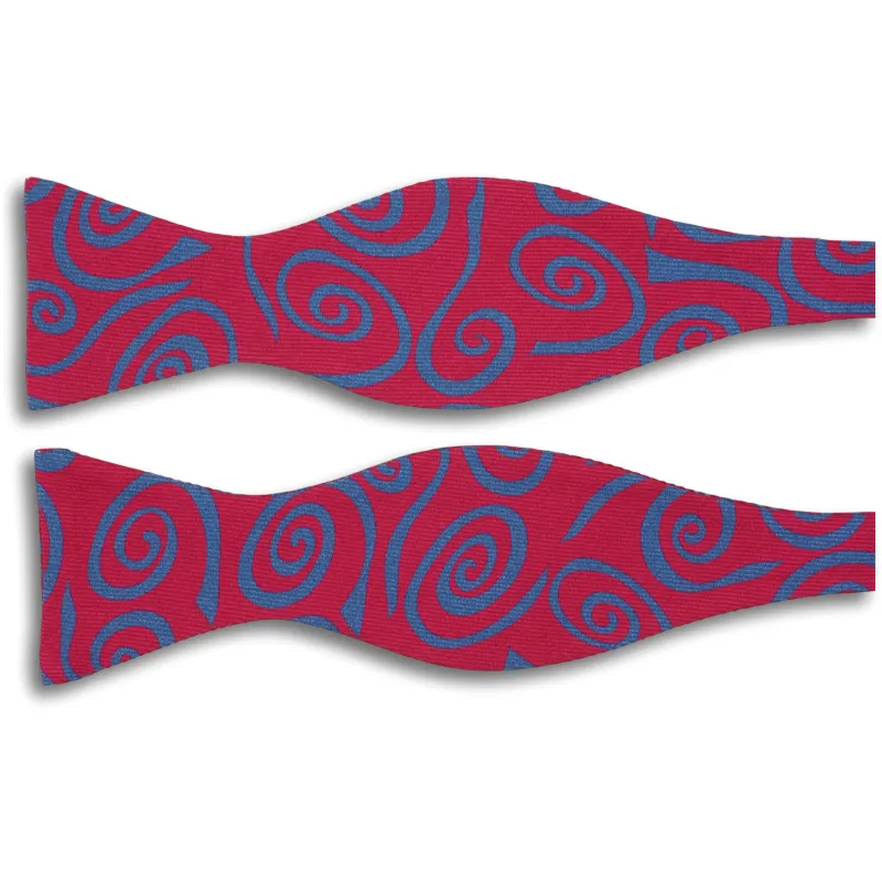 Swirl Patterned Silk Butterfly Bow sold by The Andover Shop