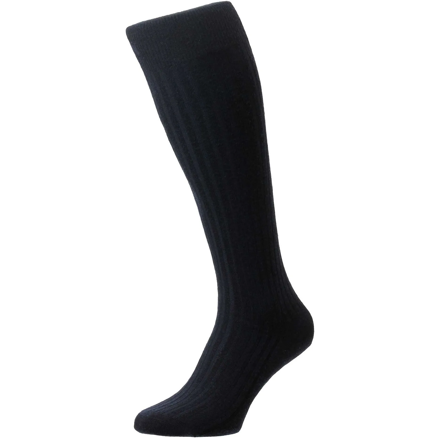 Laburnum 5x3 Rib Merino Over the Calf Wool Dress Socks sold by The Andover Shop product image thumbnail 3