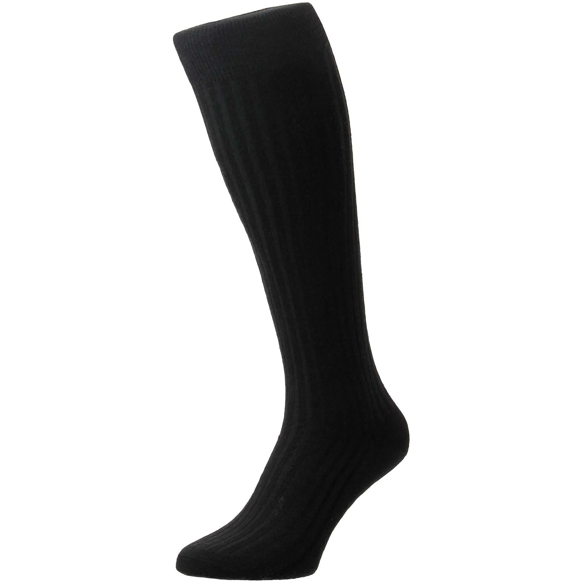 Laburnum 5x3 Rib Merino Over the Calf Wool Dress Socks sold by The Andover Shop product image thumbnail 2