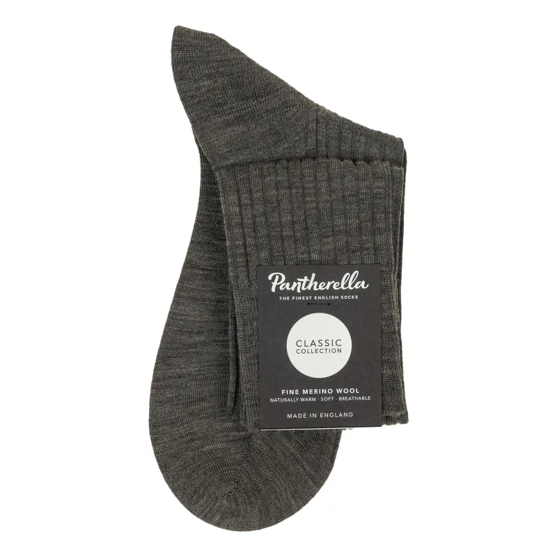 Laburnum 5x3 Rib Merino Over the Calf Wool Dress Socks sold by The Andover Shop