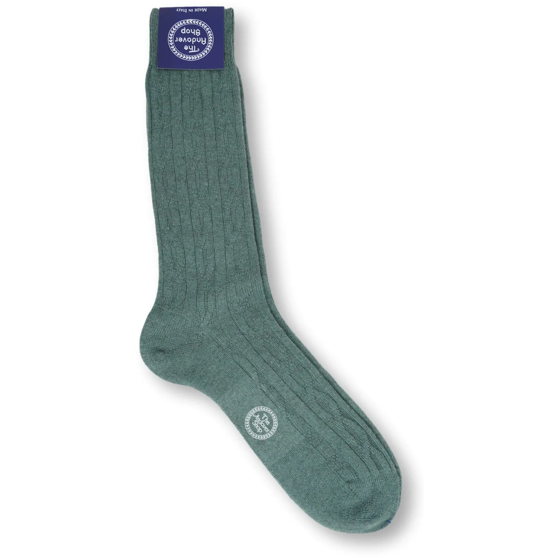 Mid-calf Cable Pure Cashmere Dress Socks sold by The Andover Shop product image thumbnail 2