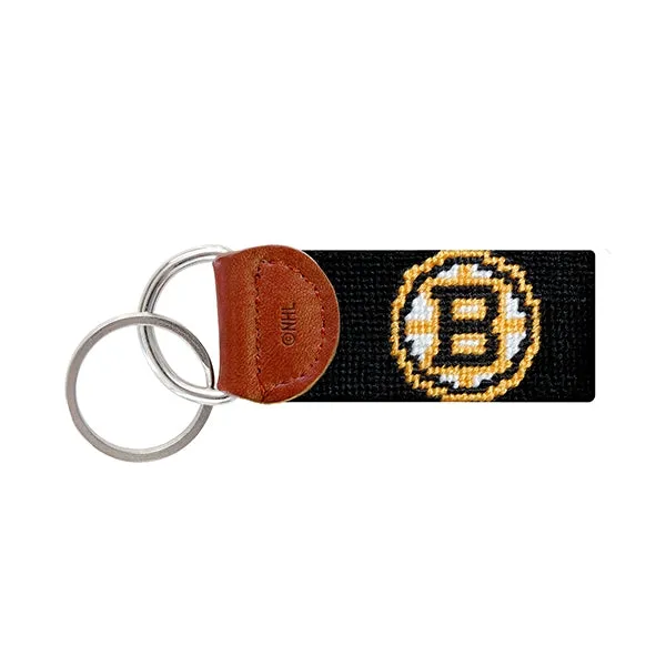 Bruins Needlepoint Key Fob sold by The Andover Shop