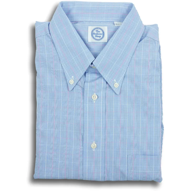 Blue and Pink Glen Plaid Button Down Shirt sold by The Andover Shop