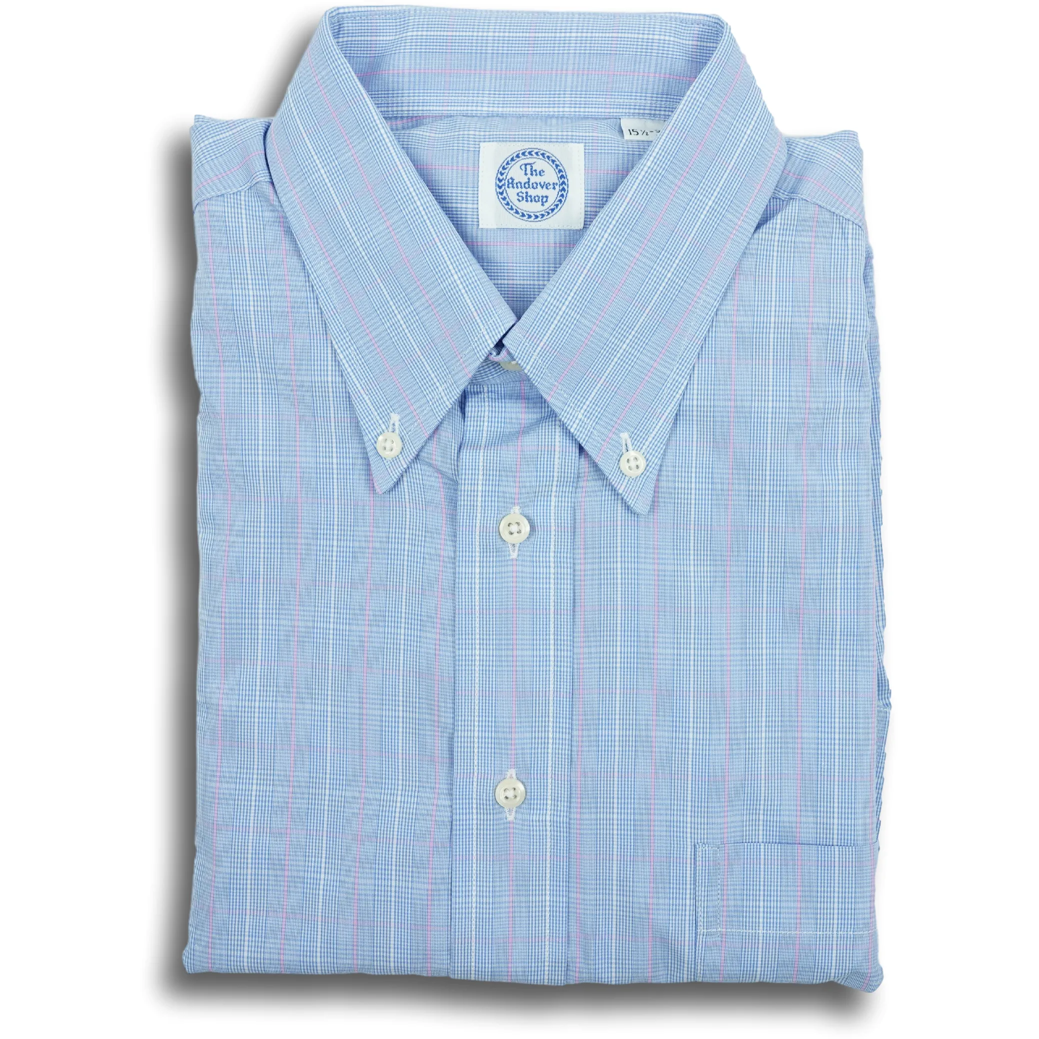 Blue and Pink Glen Plaid Button Down Shirt sold by The Andover Shop