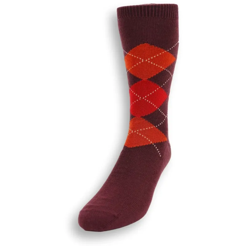 Over the Calf Argyle Wool Dress Socks sold by The Andover Shop