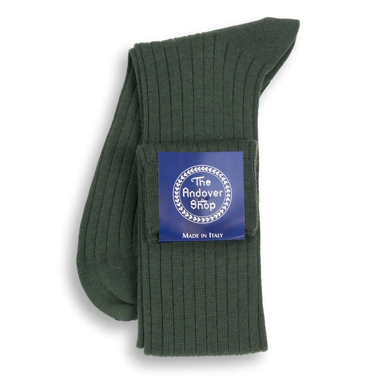 Over the Calf Ribbed Wool Dress Socks sold by The Andover Shop product image thumbnail 2