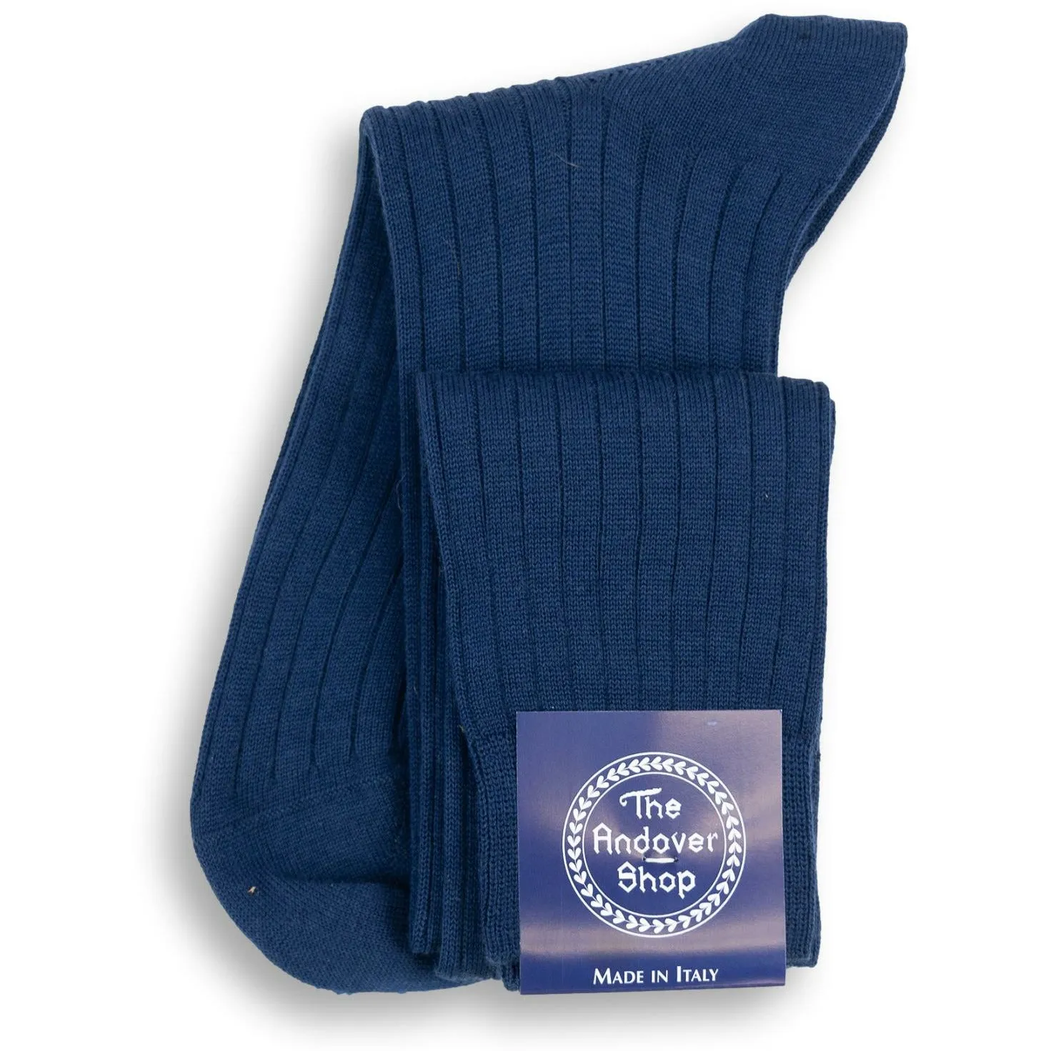 Over the Calf Ribbed Wool Dress Socks sold by The Andover Shop