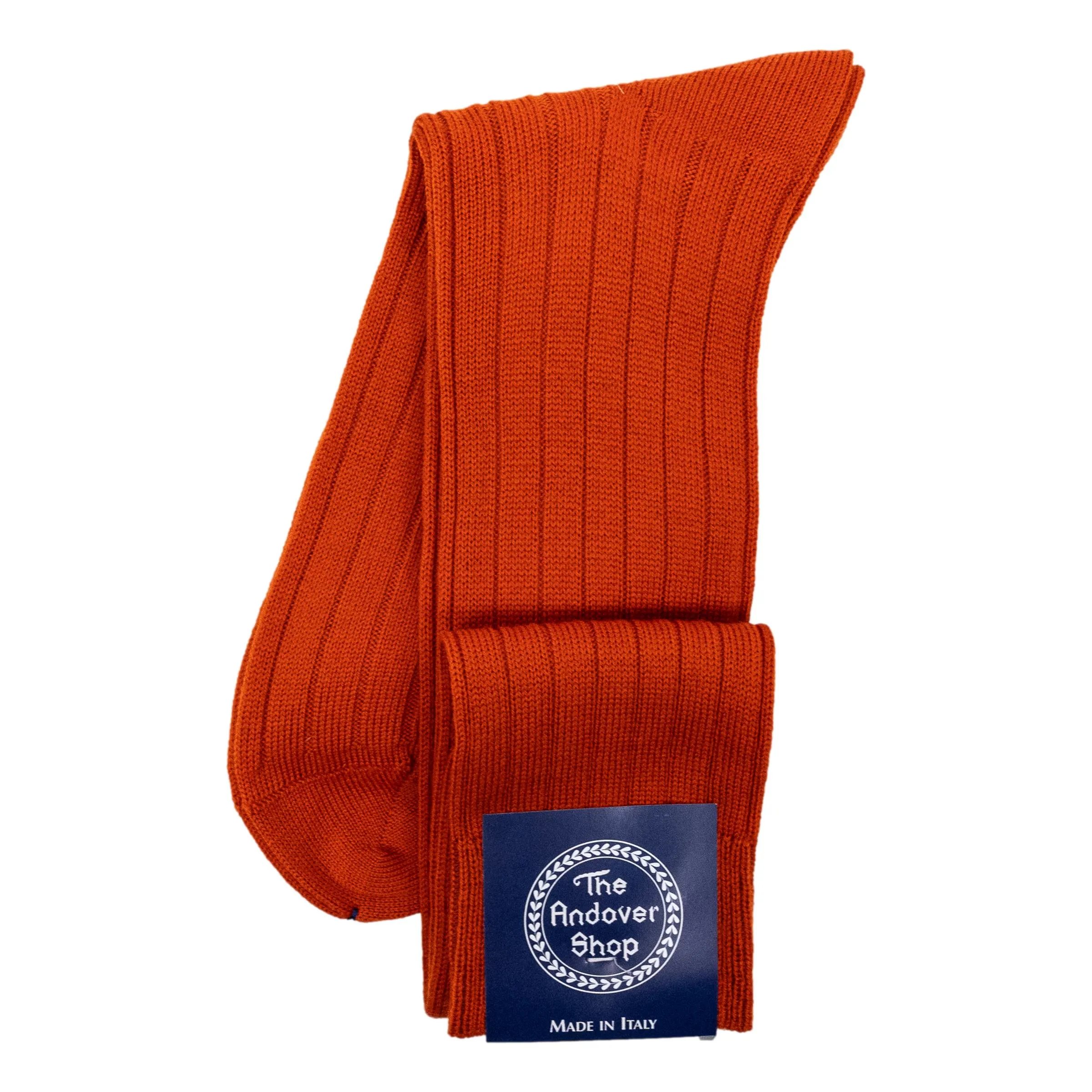 Over the Calf Ribbed Wool Dress Socks sold by The Andover Shop product image thumbnail 4