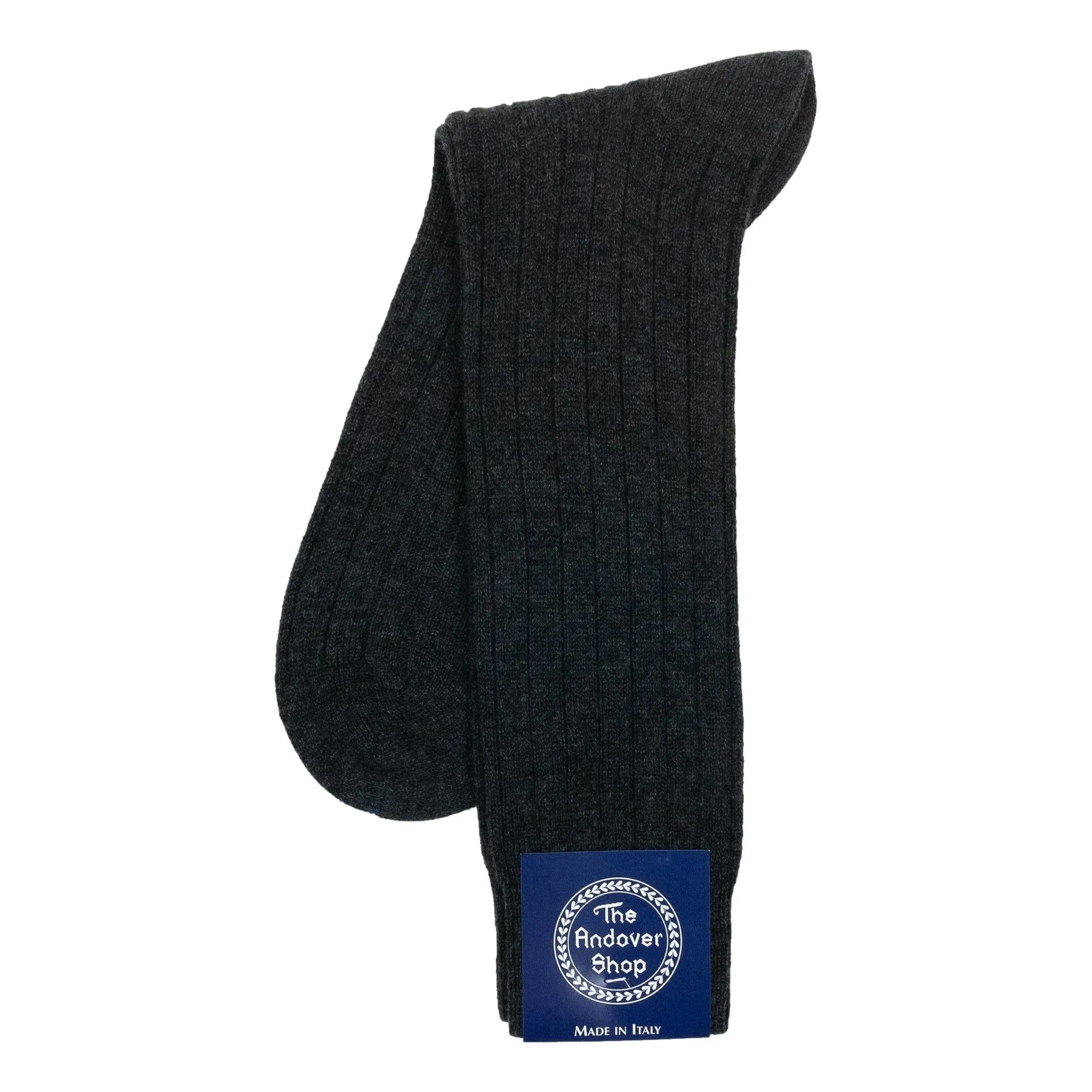 Mid-calf Ribbed Wool Dress Socks sold by The Andover Shop