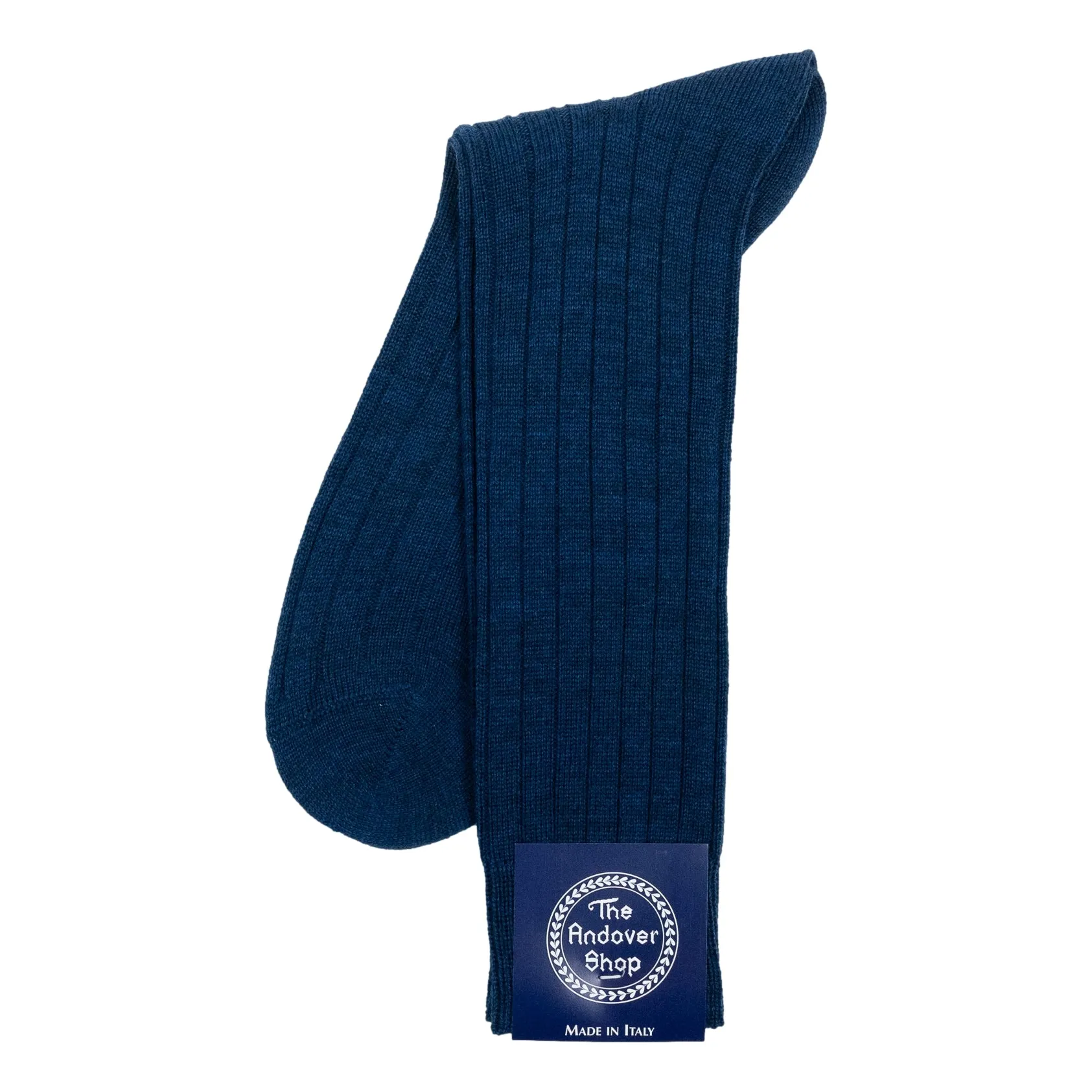 Mid-calf Ribbed Wool Dress Socks sold by The Andover Shop product image thumbnail 3