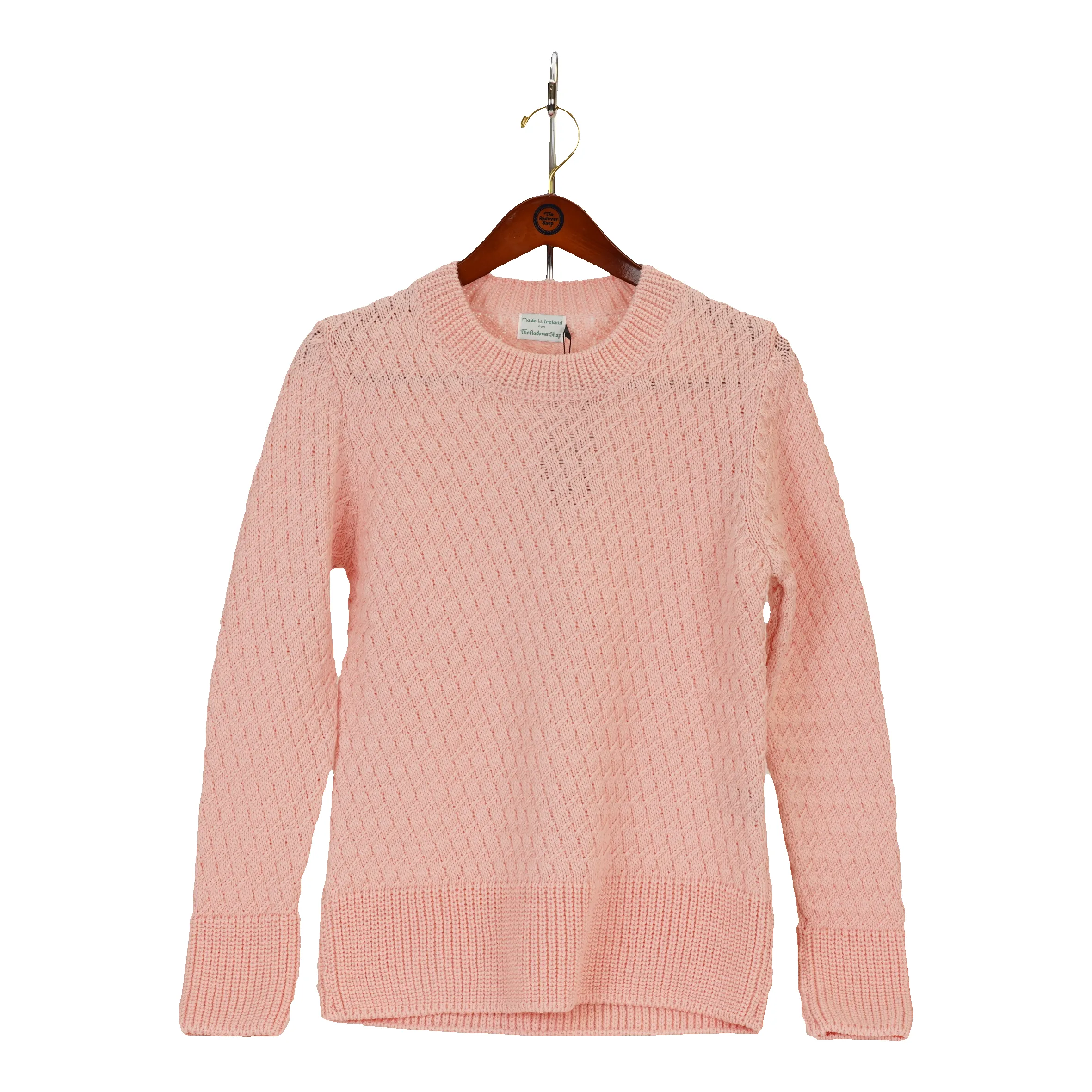 Wool Basket Weave Crew Neck Sweater sold by The Andover Shop