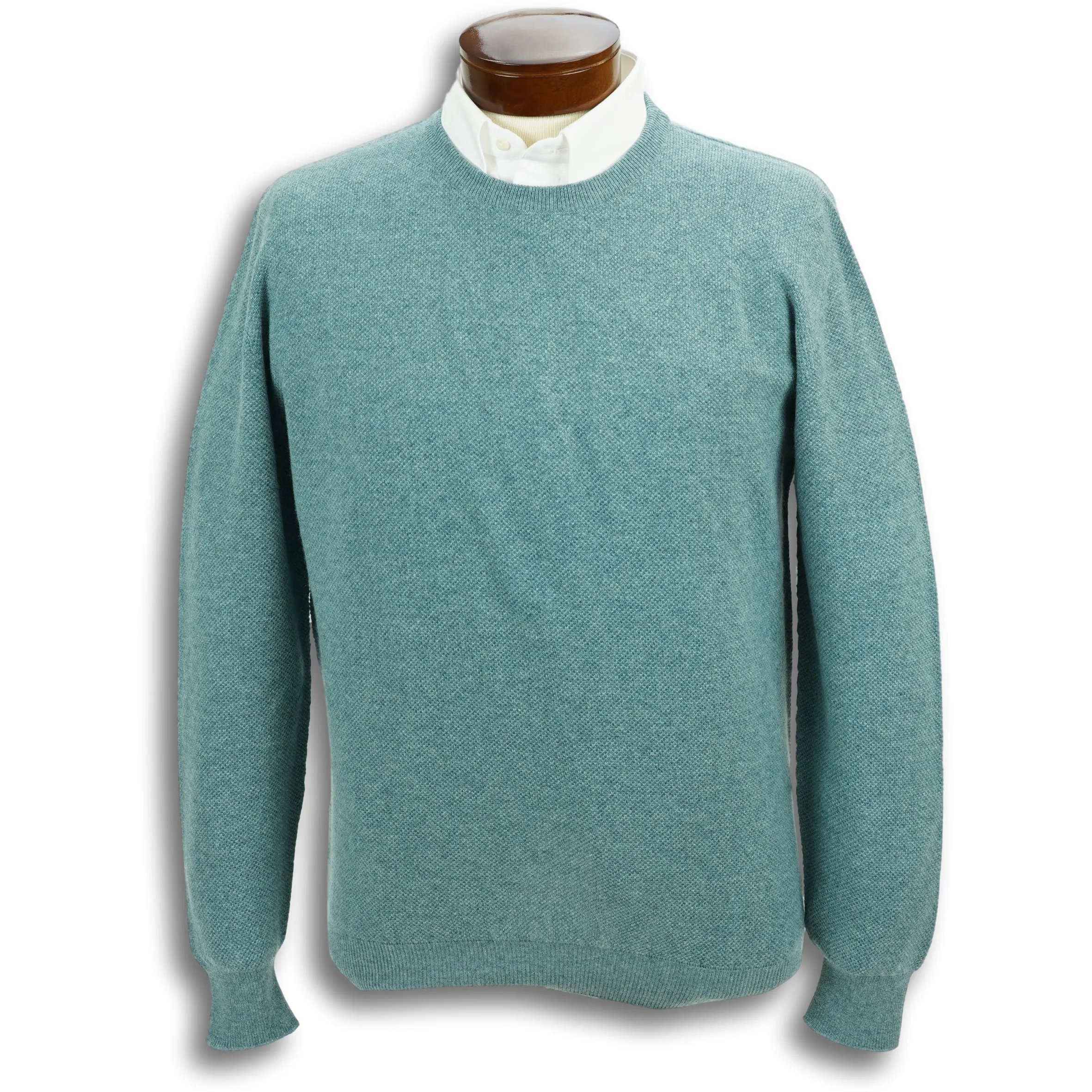 Pure Cashmere Waffle Knit Crew Neck Sweater sold by The Andover Shop product image thumbnail 2