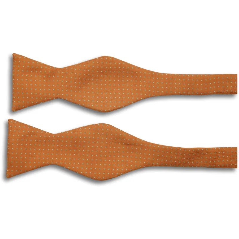 Solid with Small Squares Silk Butterfly Bow Tie sold by The Andover Shop
