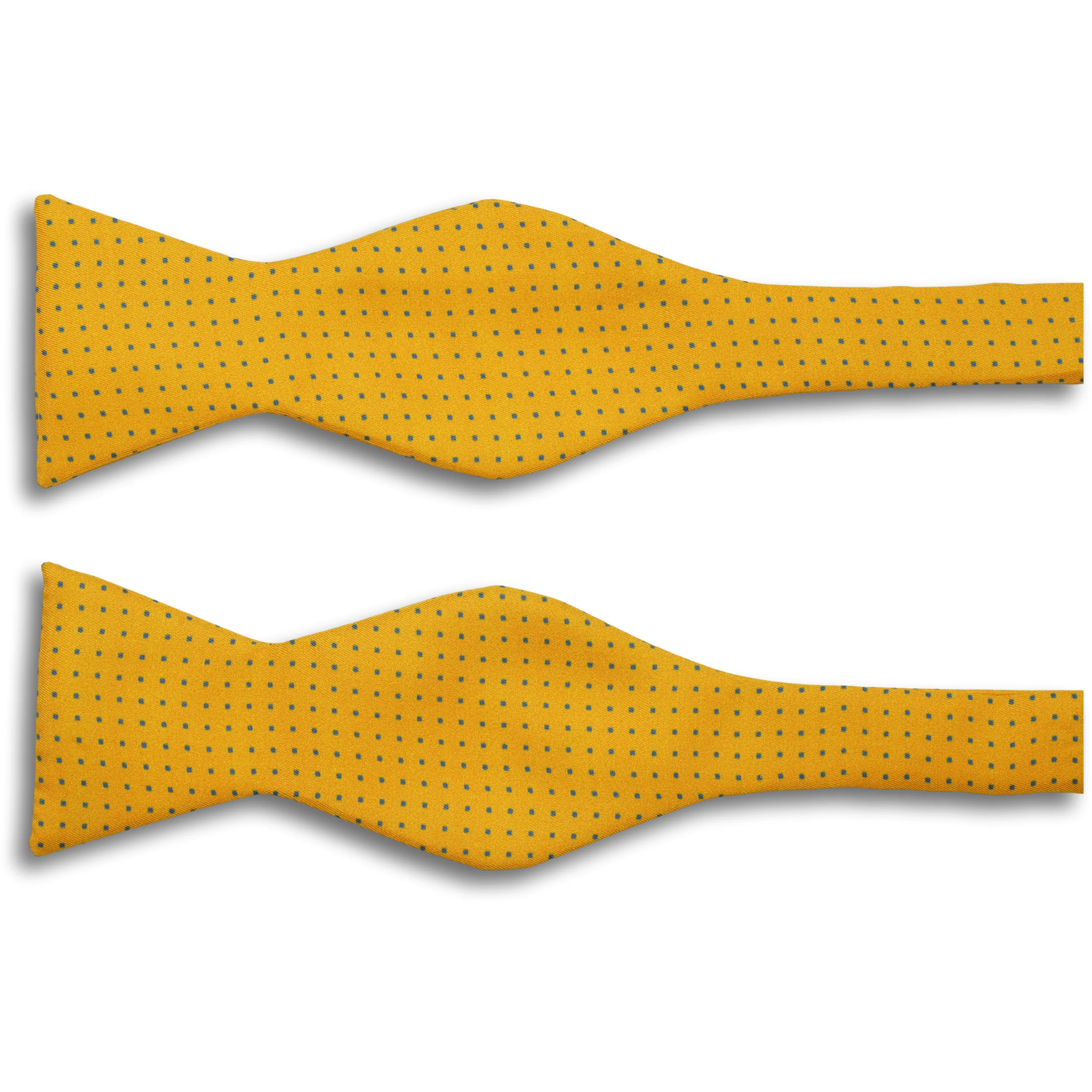 Solid with Small Squares Silk Butterfly Bow Tie sold by The Andover Shop product image thumbnail 3