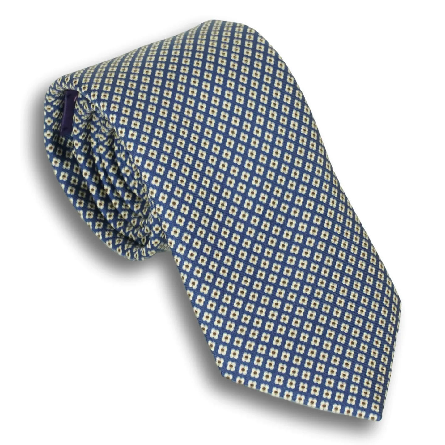 Small Flower Motif Silk Tie sold by The Andover Shop product image thumbnail 5