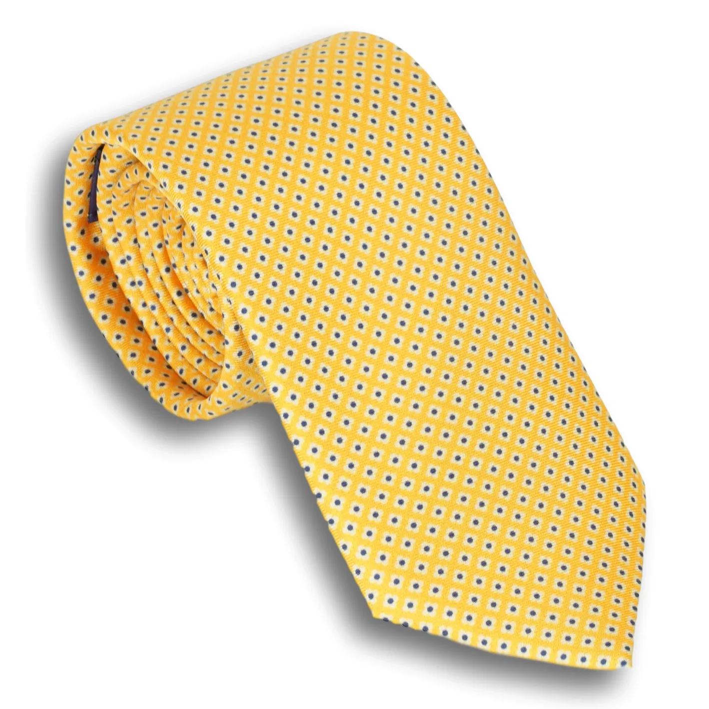 Small Flower Motif Silk Tie sold by The Andover Shop