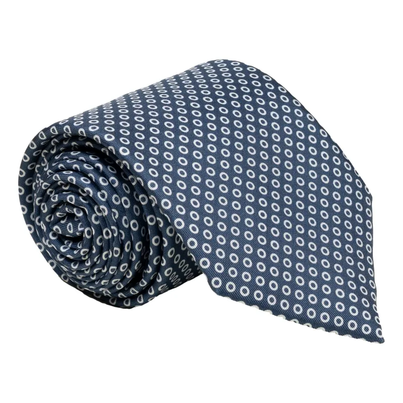 Circle Patterned Silk Tie sold by The Andover Shop