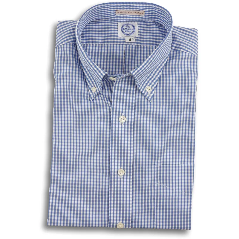 Blue Gingham Check Button Down Shirt sold by The Andover Shop