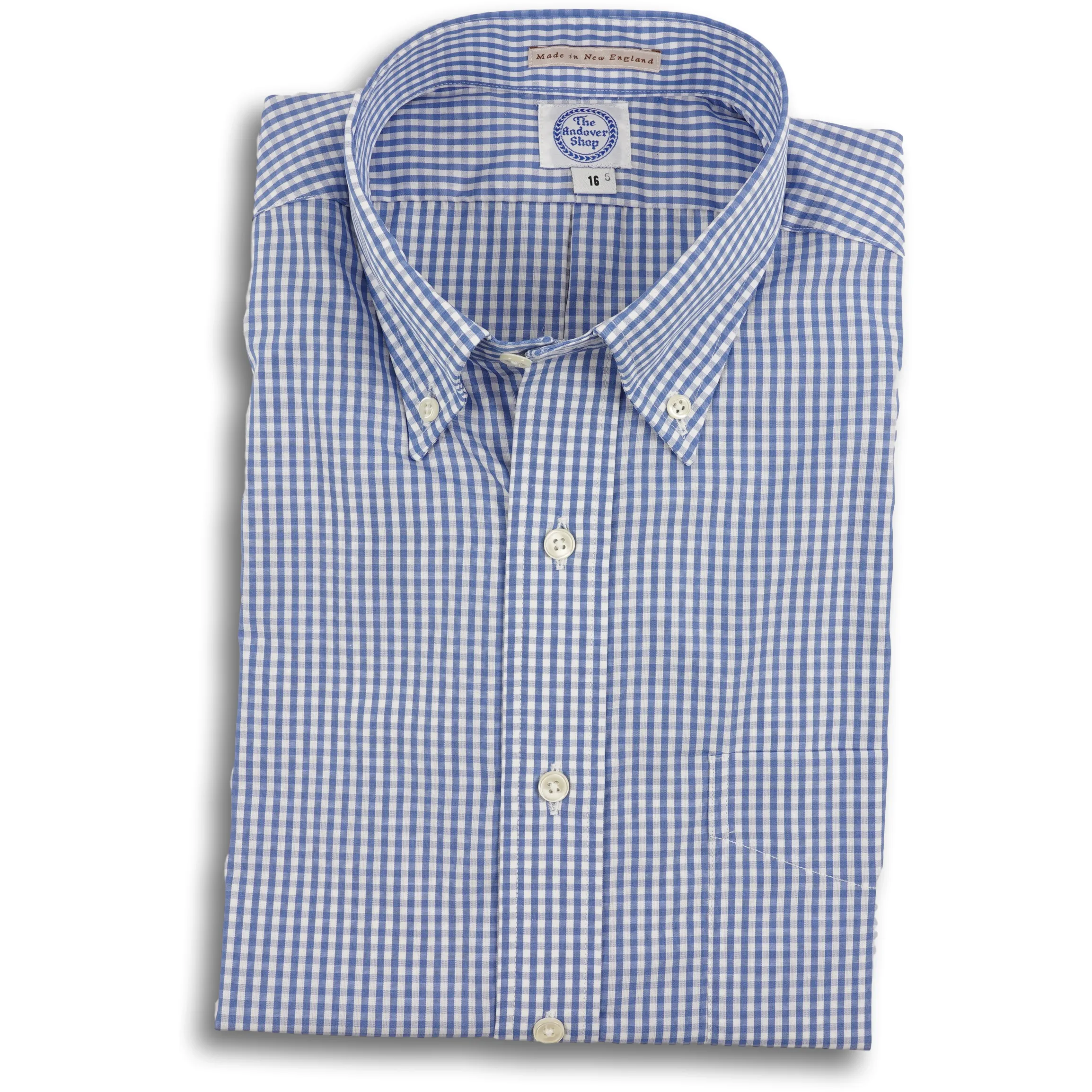 Blue Gingham Check Button Down Shirt sold by The Andover Shop