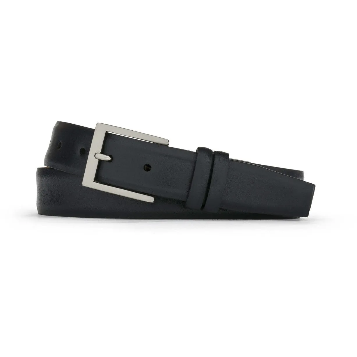 1 1/4" Semi-Matte Calfskin Belt with Brushed Nickel Buckle sold by The Andover Shop product image thumbnail 3