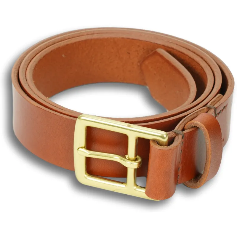 Tan Bridal Leather Belt sold by The Andover Shop