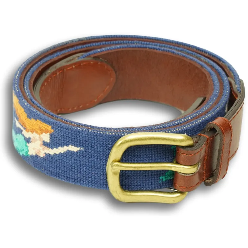 Mermaid Needlepoint Belt made by The Andover Shop