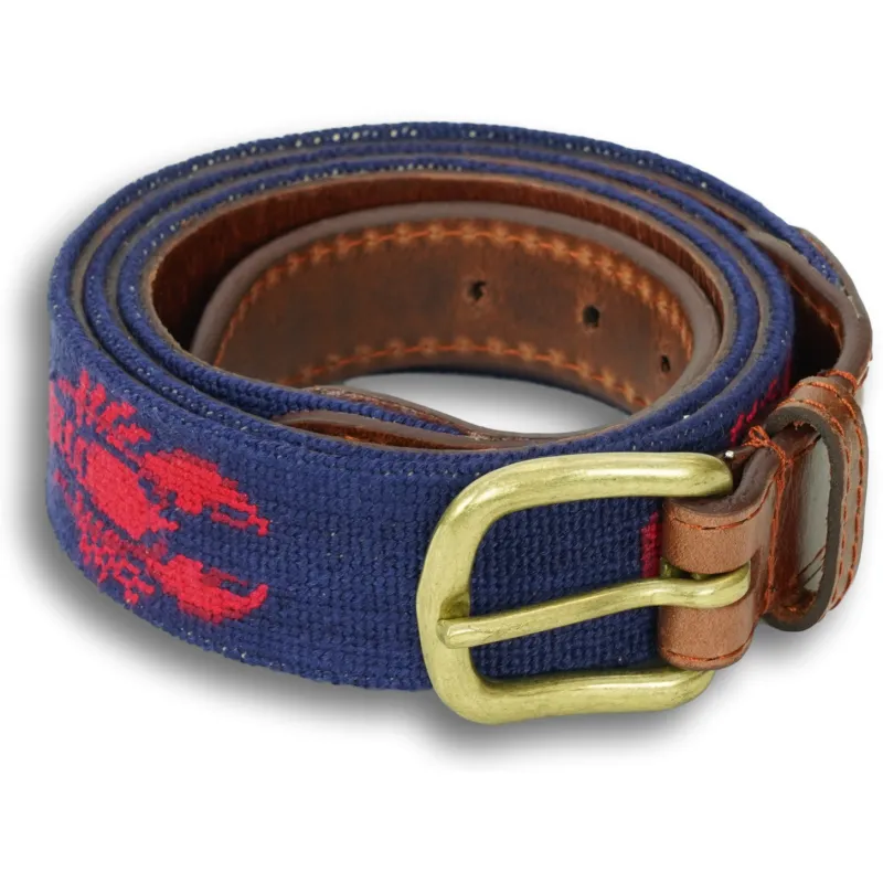 Lobster Needlepoint Belt sold by The Andover Shop