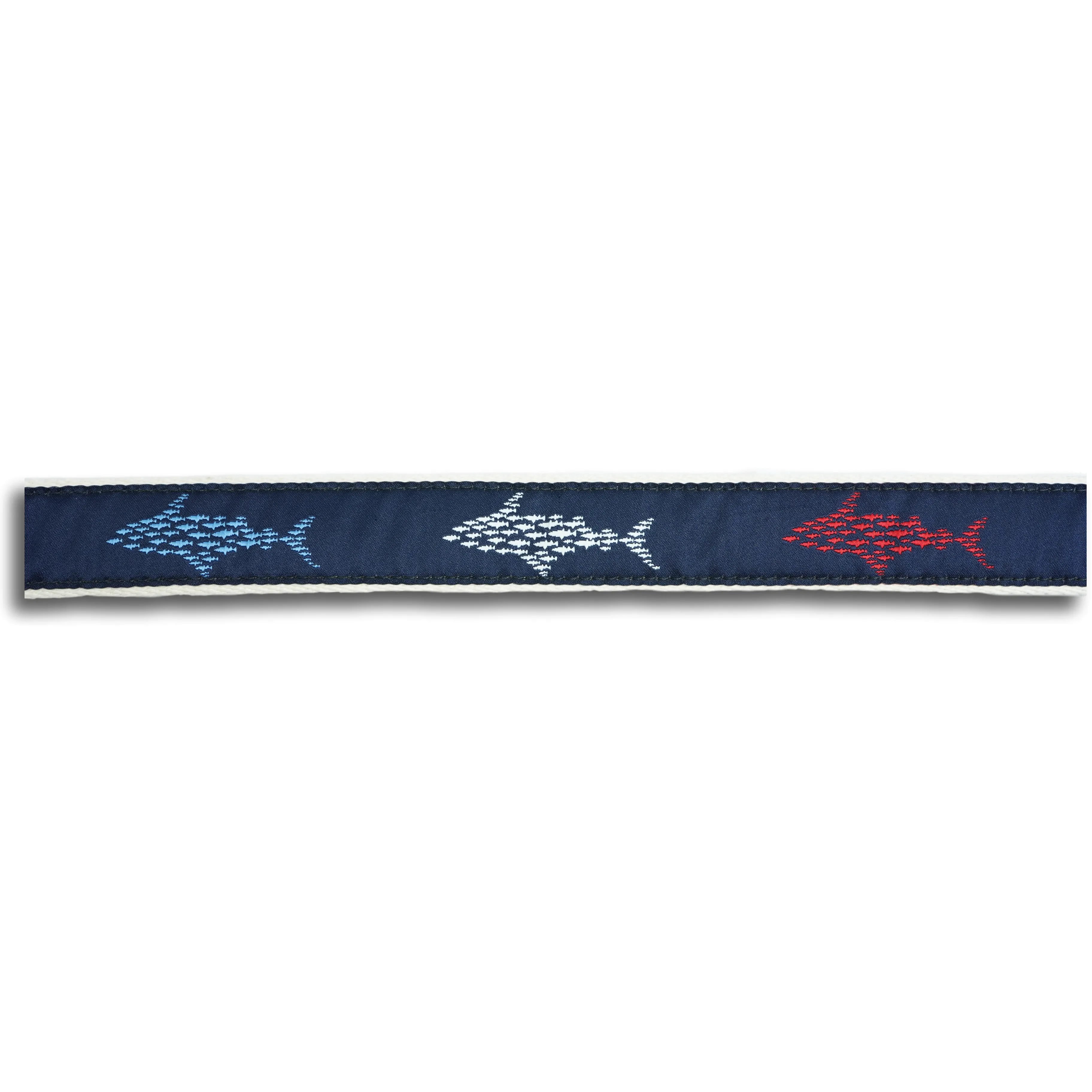 Red White and Blue Shark Ribbon Belt sold by The Andover Shop product image thumbnail 3