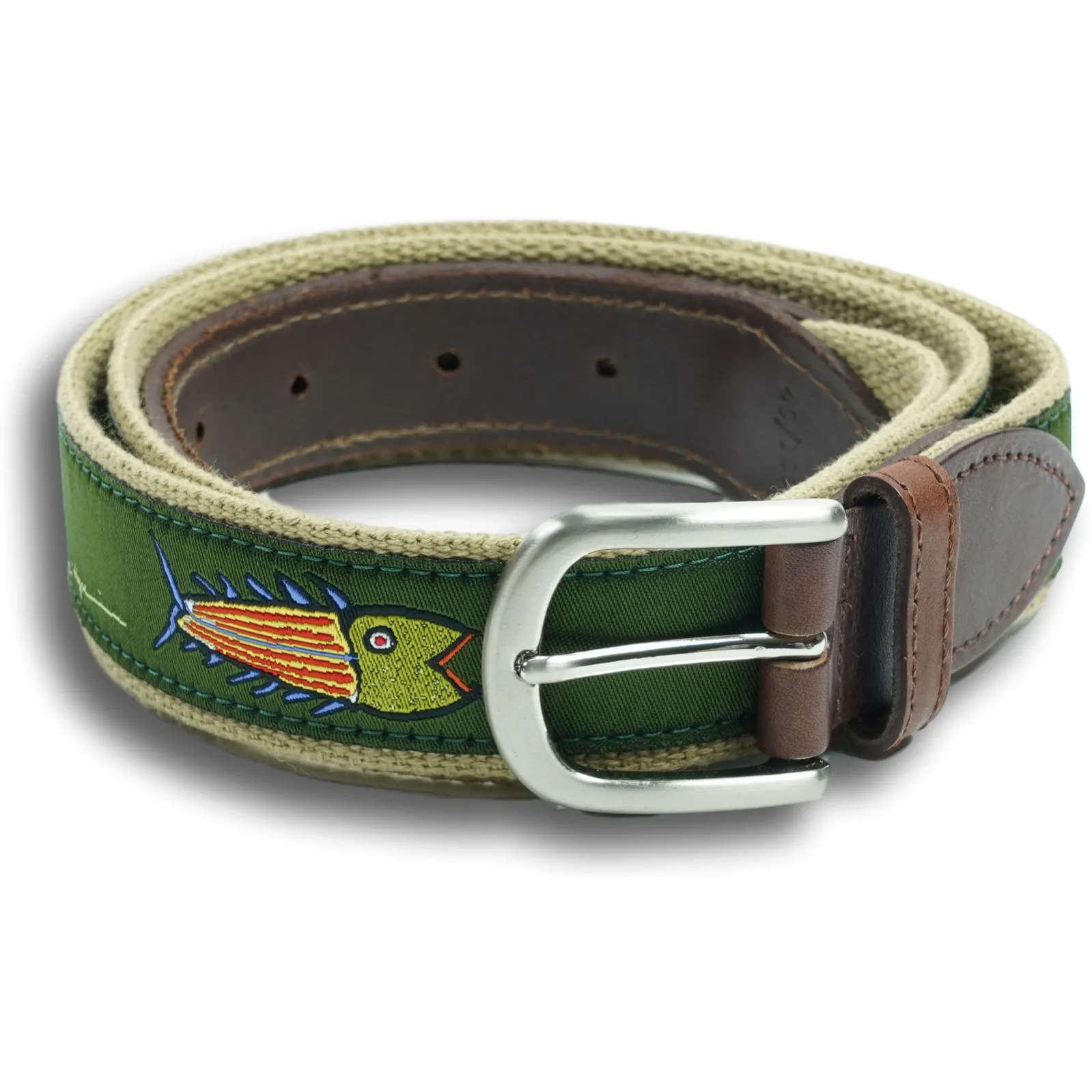 Hopkins Fish Leather Tab Belt sold by The Andover Shop product image thumbnail 2