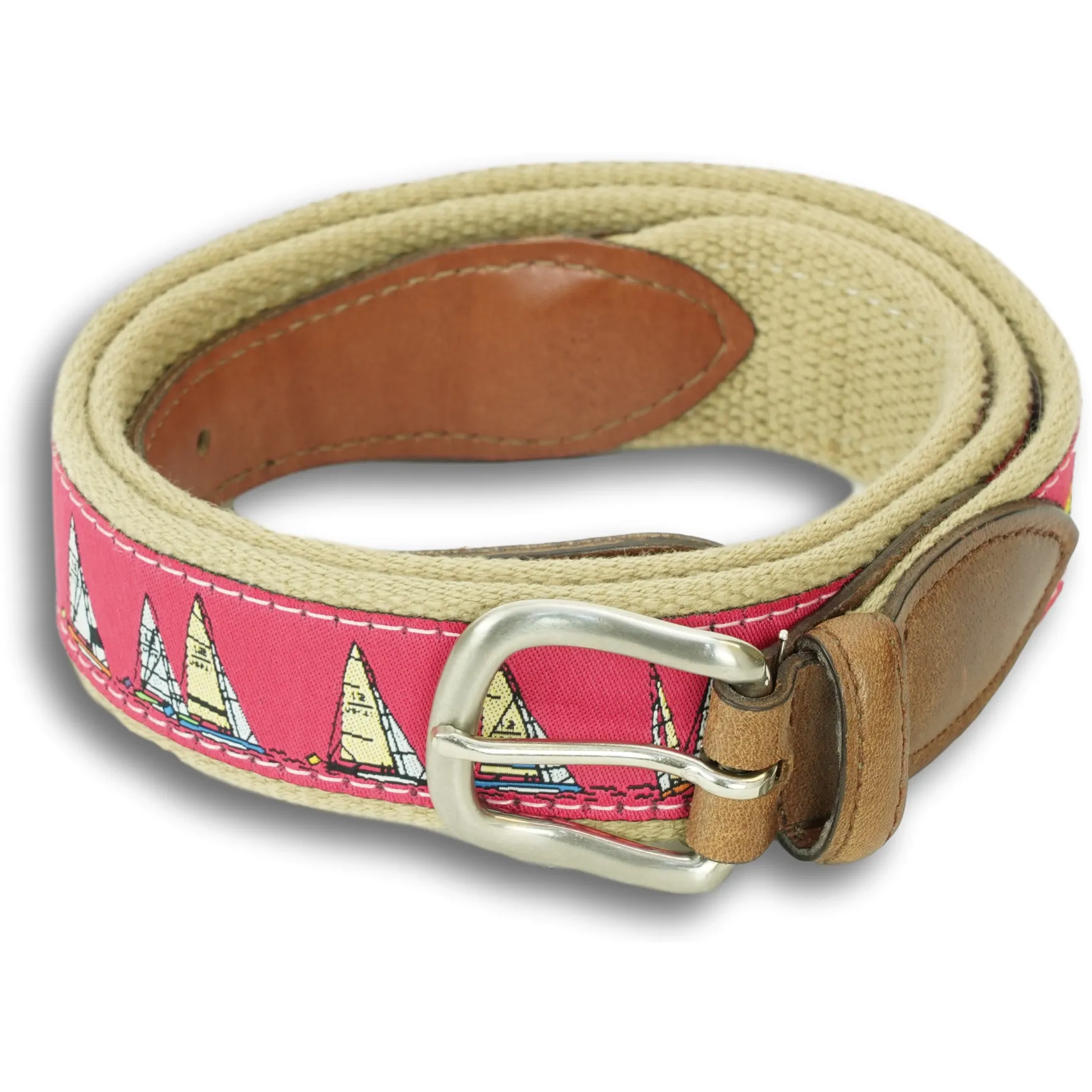 Rounding the Mark Leather Tab Belt sold by The Andover Shop