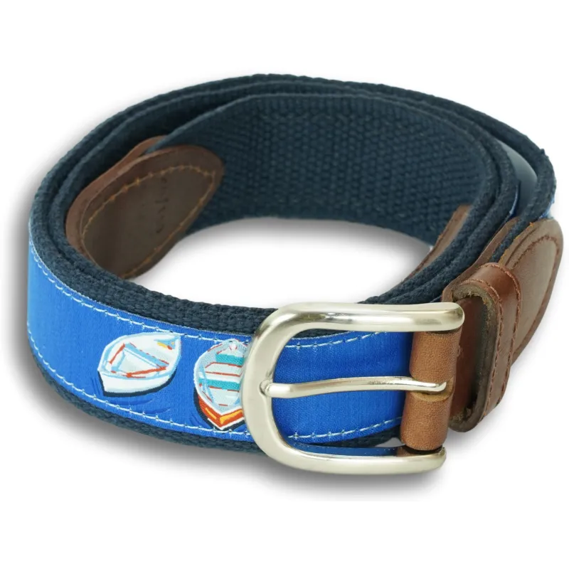 Row Boat Leather Tab Belt sold by The Andover Shop