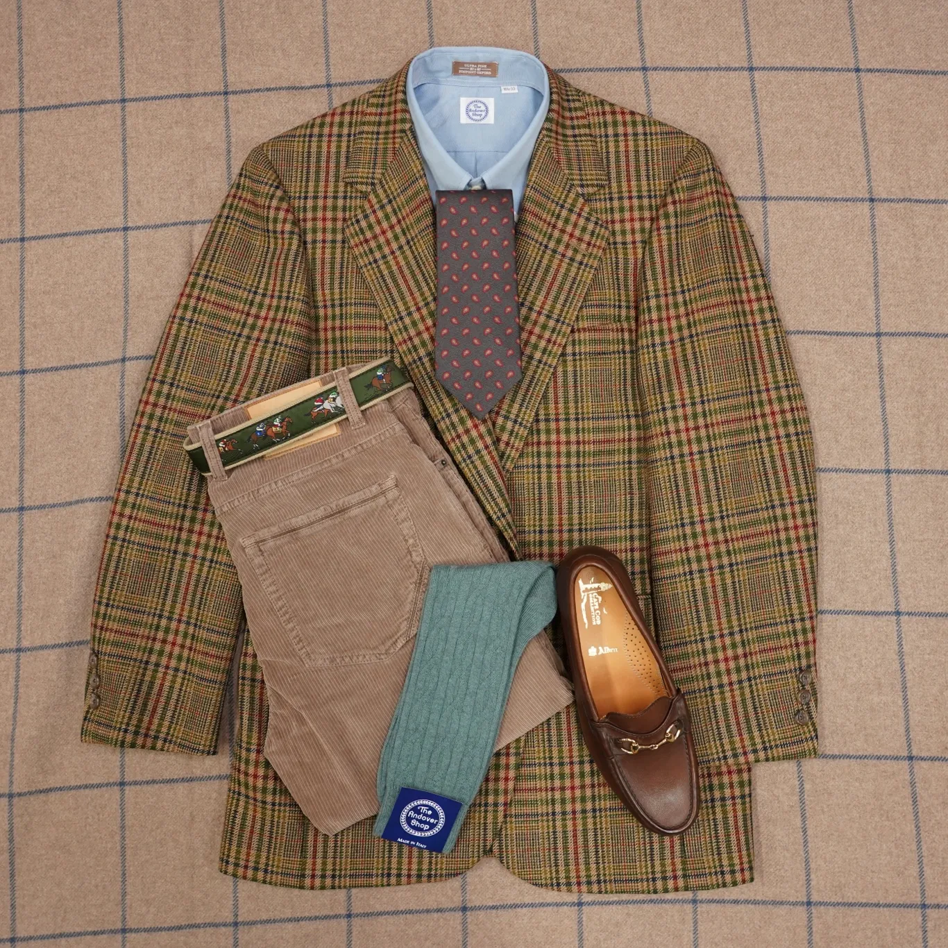 Derby Leather Tab Belt sold by The Andover Shop product image thumbnail 2