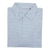 Striped Jersey Polo with Self Collar sold by The Andover Shop